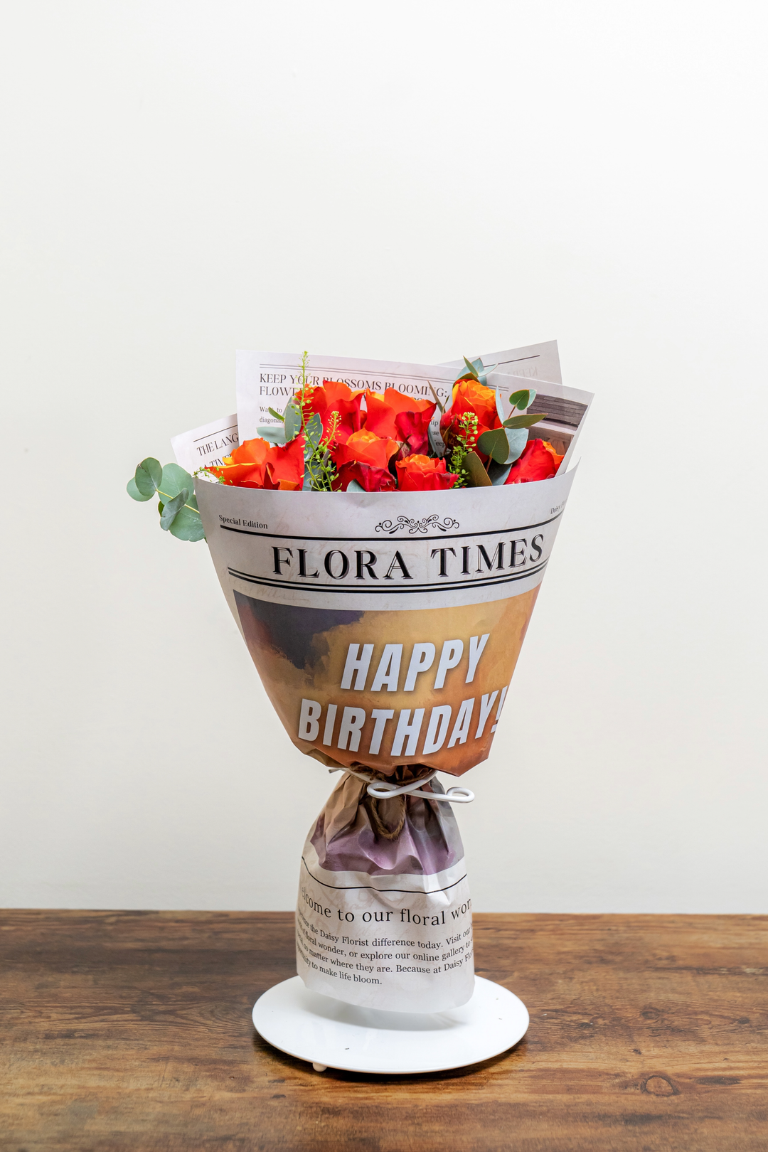 Citrine Charm Bouquet: Vibrant Orange Roses Arrangement