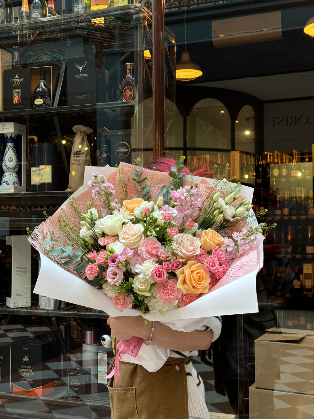 Romantic Sunset Blush Bouquet