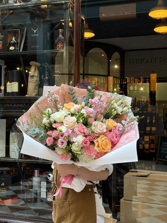 Romantic Sunset Blush Bouquet