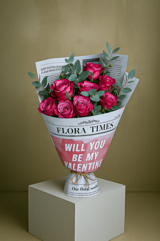 Purple Passion Posy: Elegant Purple Roses Arrangement | Daisy Florist