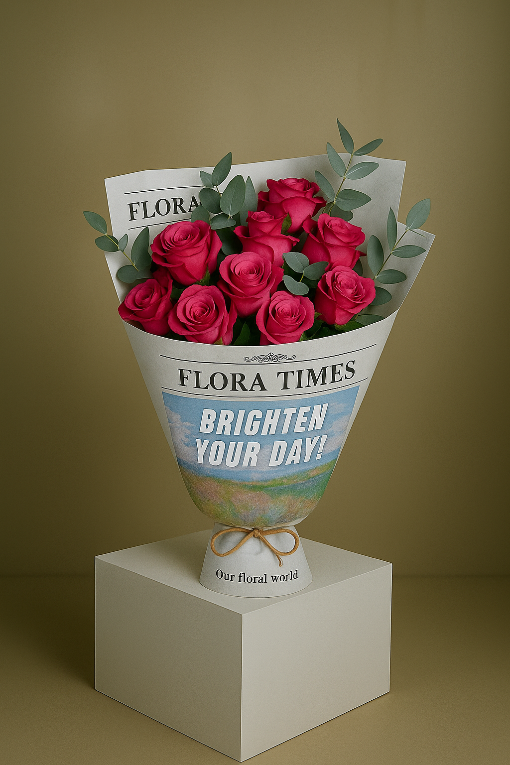 Purple Passion Posy: Elegant Purple Roses Arrangement | Daisy Florist