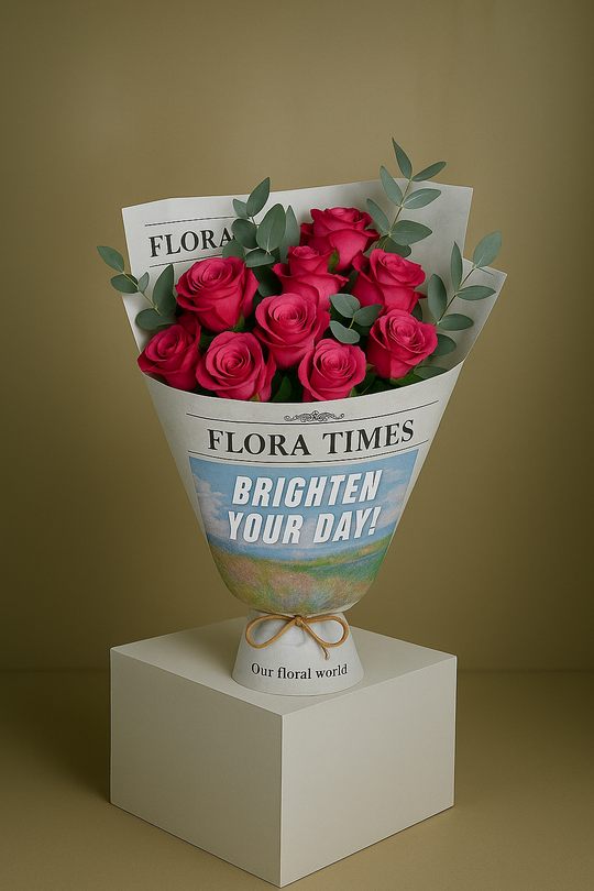 Purple Passion Posy: Elegant Purple Roses Arrangement | Daisy Florist