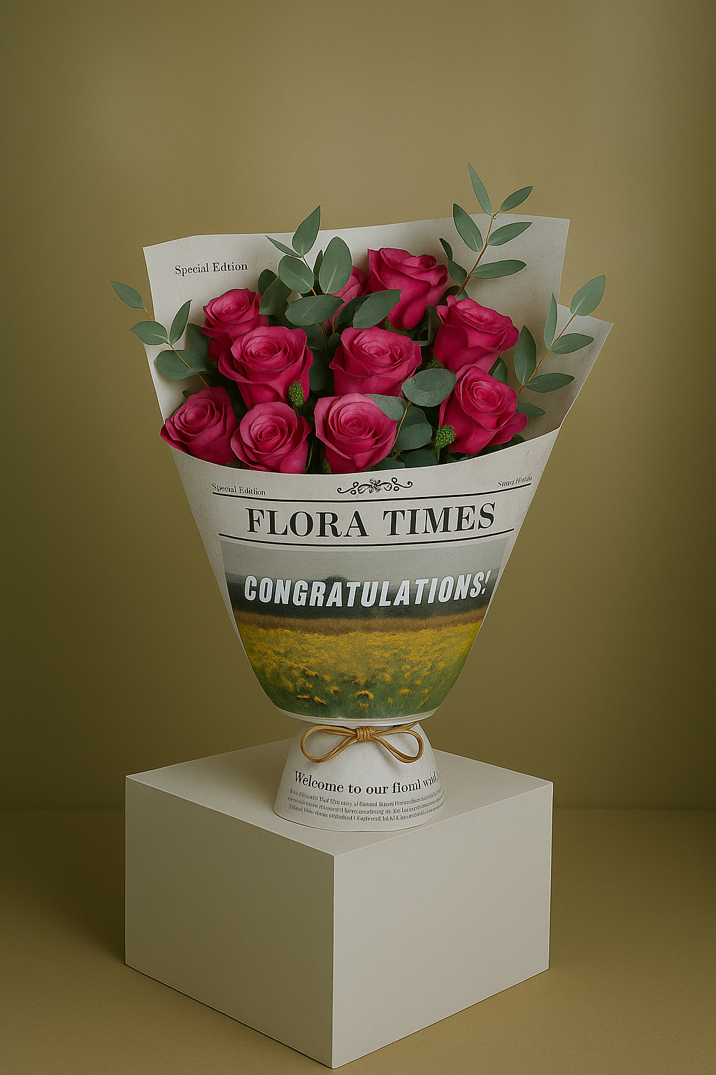 Purple Passion Posy: Elegant Purple Roses Arrangement | Daisy Florist