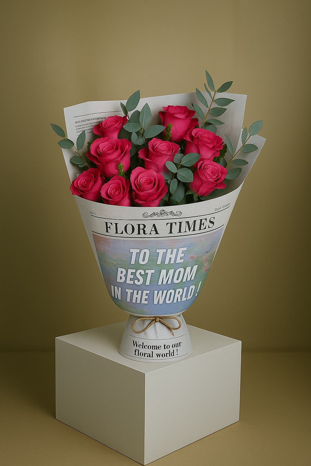 Purple Passion Posy: Elegant Purple Roses Arrangement | Daisy Florist