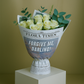 Pearl Whisper Bouquet: Luxurious White Roses Arrangement