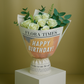 Pearl Whisper Bouquet: Luxurious White Roses Arrangement