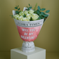 Pearl Whisper Bouquet: Luxurious White Roses Arrangement