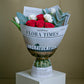 Scarlet & Snow Harmony: Red and White Mixed Flower Bouquet