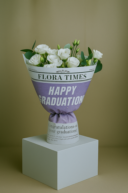 Ivory Elegance Ensemble: Sophisticated White Mixed Fresh Flower Bouquet