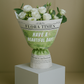 Ivory Elegance Ensemble: Sophisticated White Mixed Fresh Flower Bouquet
