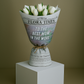 Moonlight Tulip Serenade: Elegant White Tulips Fresh Flower Bouquet