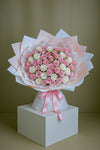 Blushing Miniature Spray Roses Medley Bouquet