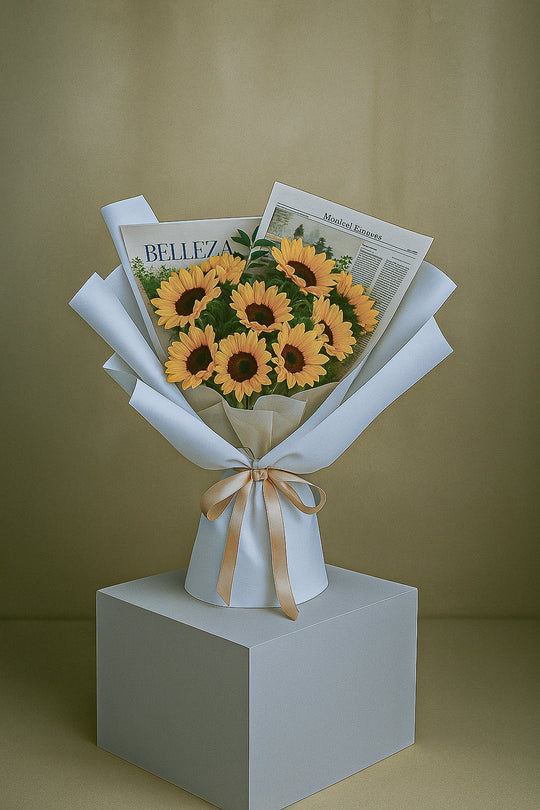 Bouquet of Sunflowers & Fresh Foliage | Daisy Florist