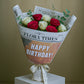 Happy Birthday Bouquet: Red, Orange and White Mixed Flowers