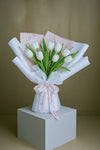 White Tulip Fresh Flower Bouquet - Perfect All Occasions Gift