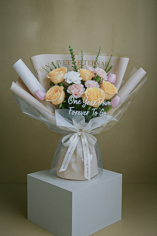 Fresh Flowers: Elegant Eternal Love Bouquet | Daisy Florist
