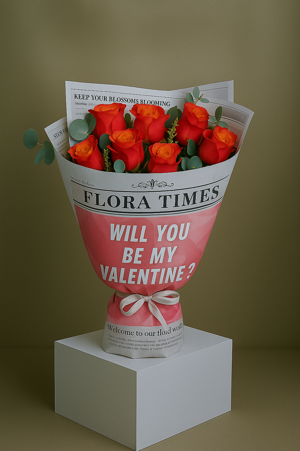 Citrine Charm Bouquet: Vibrant Orange Roses Arrangement