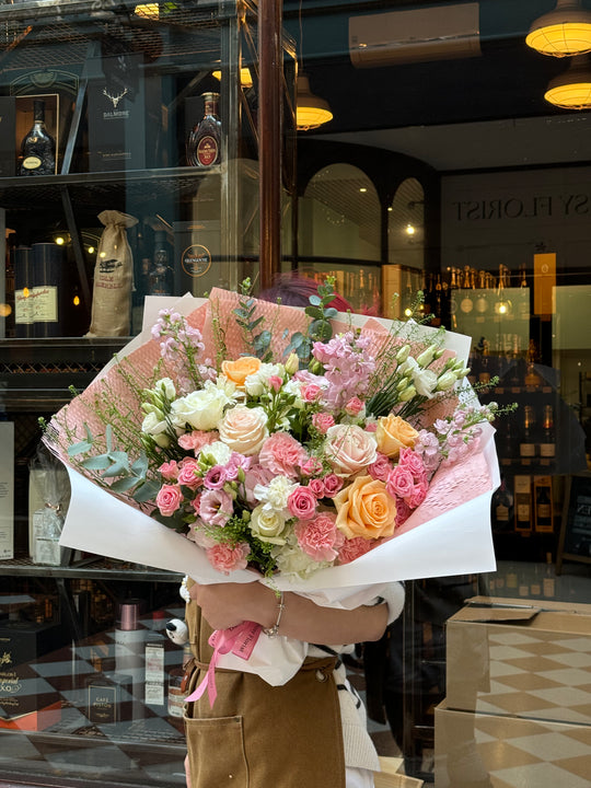 Romantic Sunset Blush Bouquet