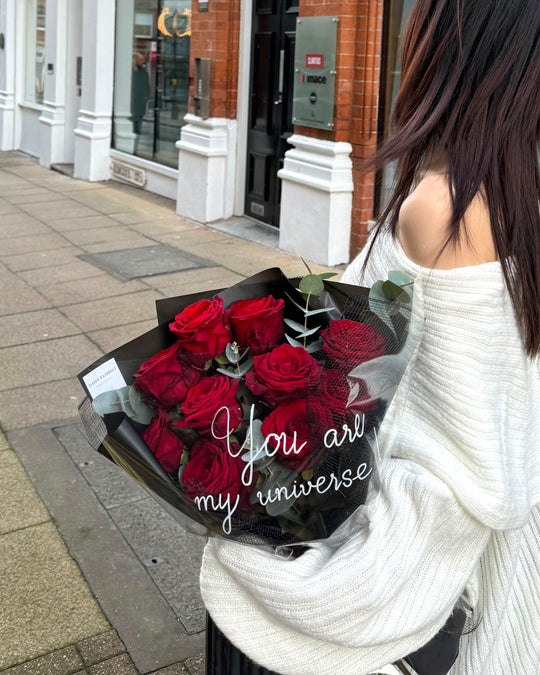 Romantic Red Rose Bouquet | Daisy Florist