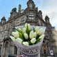 Moonlight Tulip Serenade: Elegant White Tulips Fresh Flower Bouquet