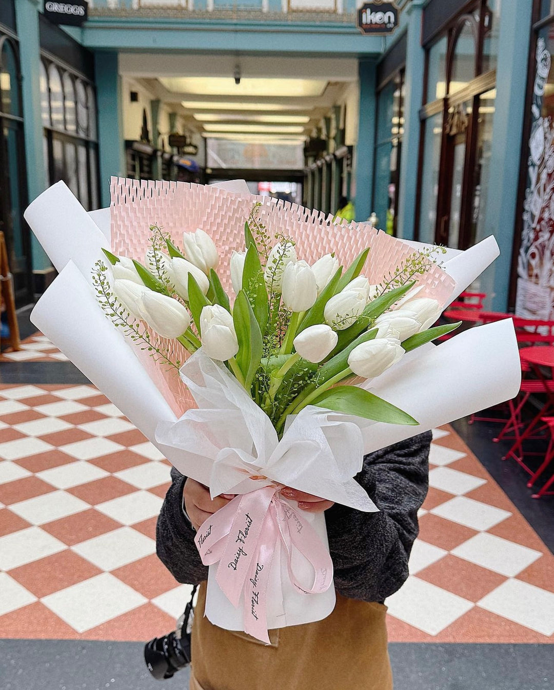 White Tulip Fresh Flower Bouquet - Perfect All Occasions