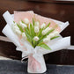 White Tulip Fresh Flower Bouquet - Perfect All Occasions Gift