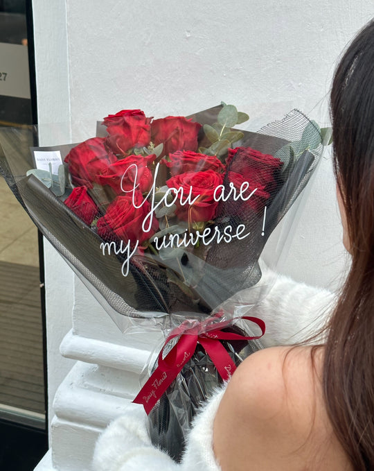 Romantic Red Rose Bouquet | Daisy Florist