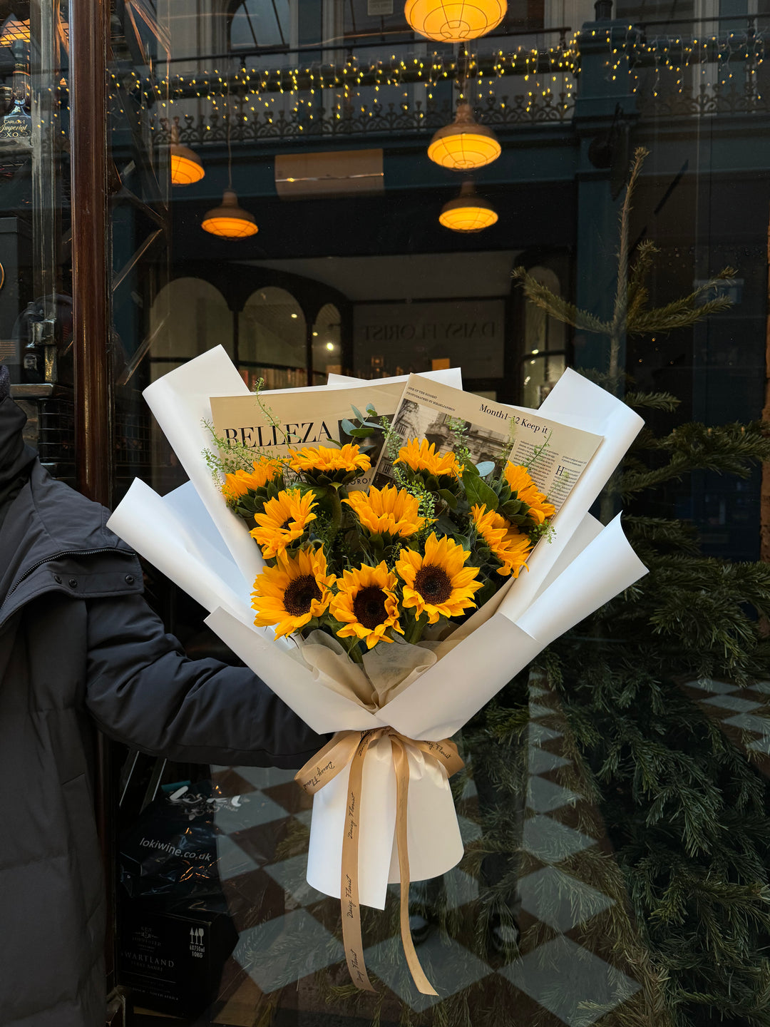 Bouquet of Sunflowers & Fresh Foliage | Daisy Florist