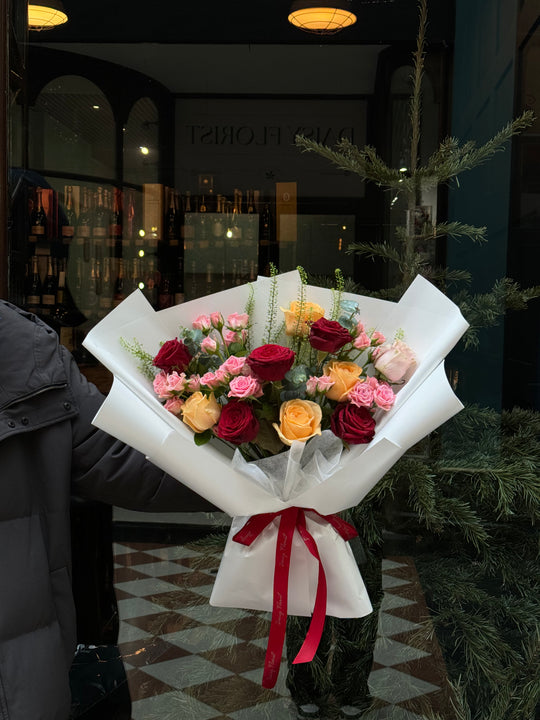 Sweet Blossoms - Cheerful Mixed Roses | Daisy Florist