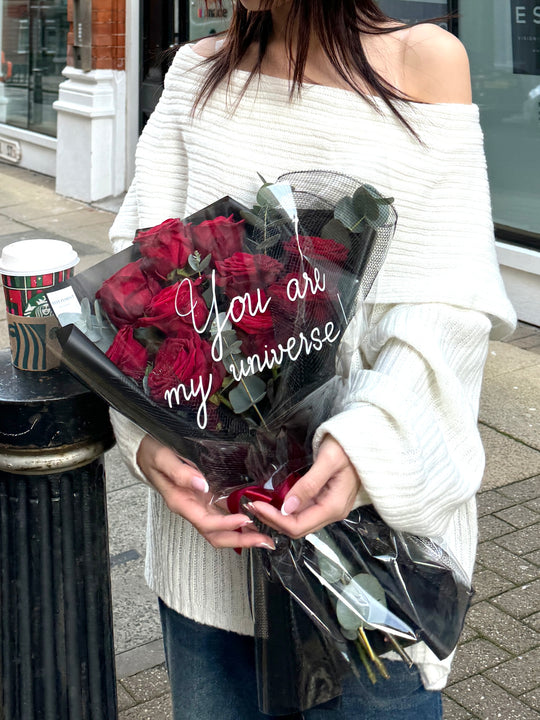 Romantic Red Rose Bouquet | Daisy Florist