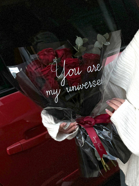 Romantic Red Rose Bouquet | Daisy Florist