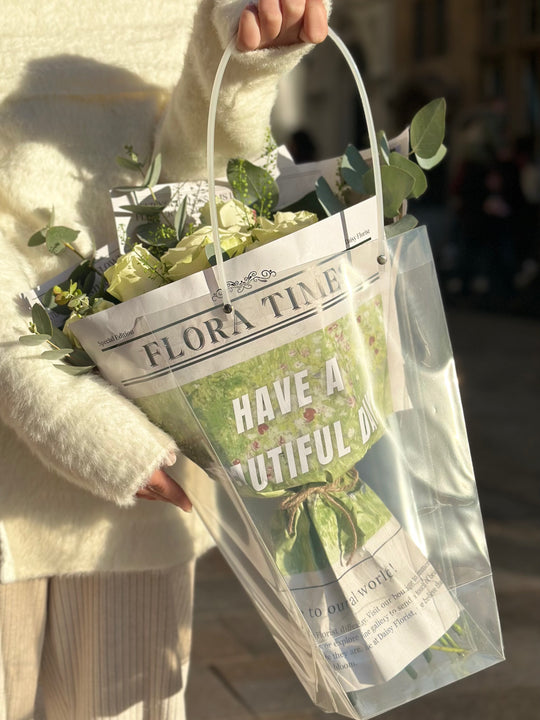 Pearl Whisper Bouquet: Luxurious White Roses Arrangement