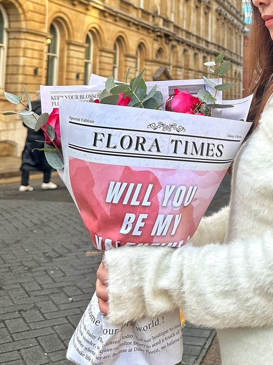 Purple Passion Posy: Elegant Purple Roses Arrangement | Daisy Florist