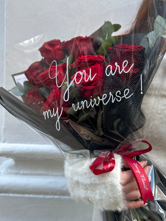 Romantic Red Rose Bouquet | Daisy Florist