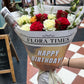 Happy Birthday Bouquet: Red, Orange and White Mixed Flowers