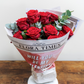 Romantic Fresh Flower Red Roses Bouquet | Daisy Florist