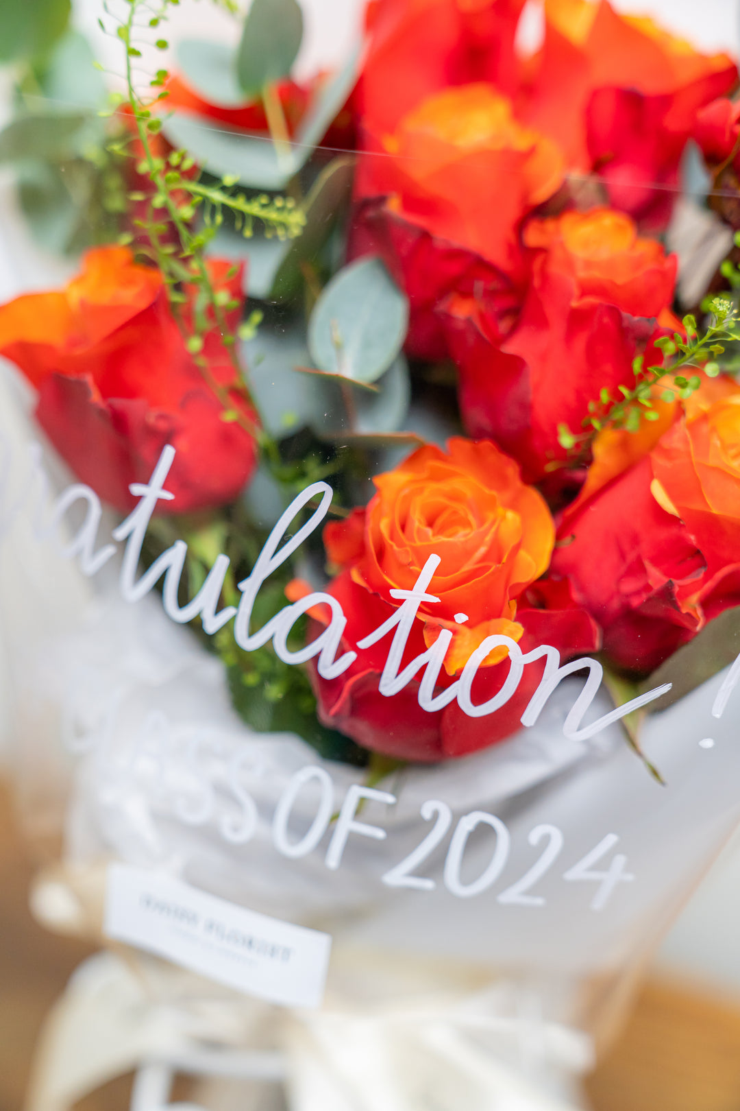 Sunset Glow Bouquet: Warm Orange Roses Arrangement