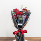 Crimson Kiss Cluster: Red Roses with Foliage | Daisy Florist