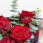 Crimson Kiss Cluster: Red Roses with Foliage | Daisy Florist