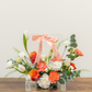 Sunrise Serenity Box: Orange and White Mixed Fresh Flower Box for Easter | Daisy Florist