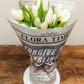 Moonlight Tulip Serenade: Elegant White Tulips Fresh Flower Bouquet