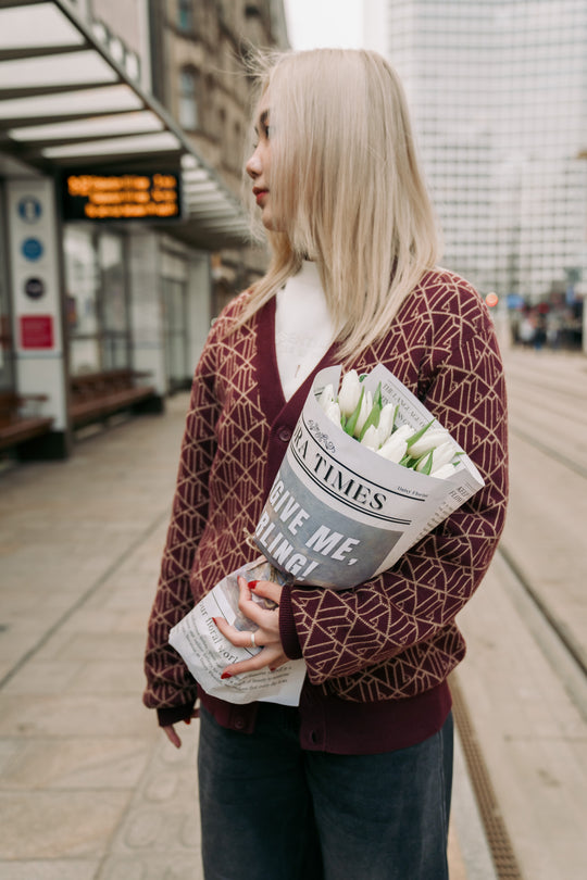 Moonlight Tulip Serenade: Elegant White Tulips Fresh Flower Bouquet