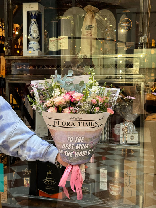 Soft Romance Bouquet - A Delicate Mix of Pink and White Flowers | Daisy Florist