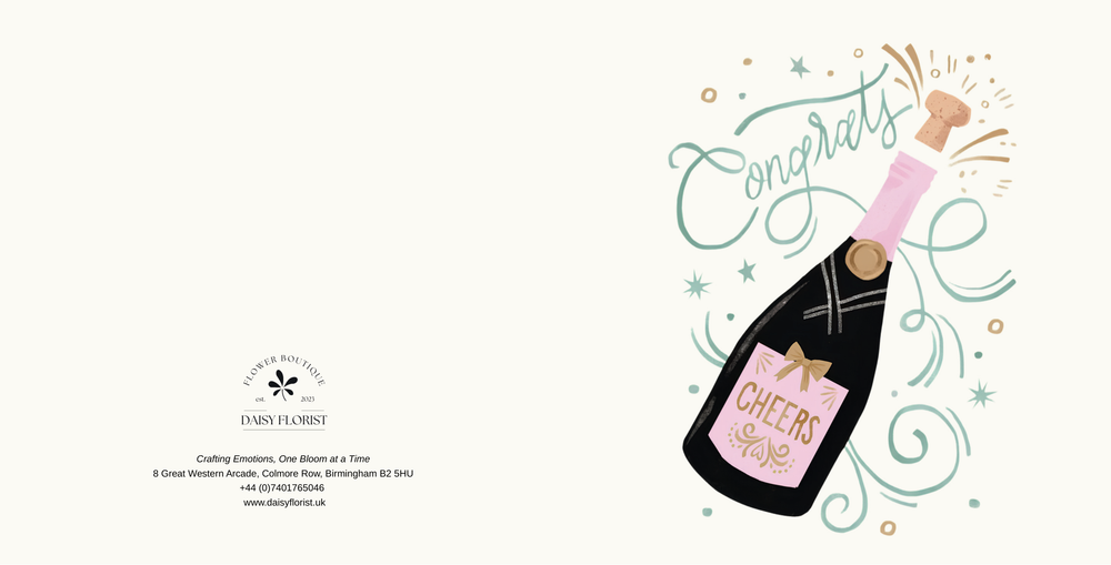 Happy Graduation / Cheers / Congratulations Card