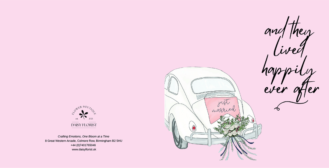 Wedding / Anniversary / Engagement / Congratulations / Love “And They Lived Happily Ever After” Greeting Card