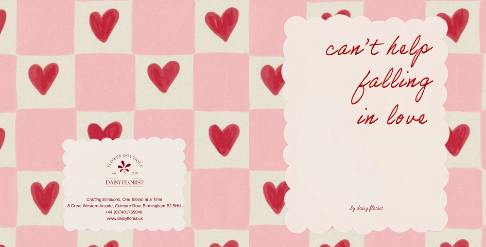 Love / Valentine : "Can’t Help Falling in Love" Card