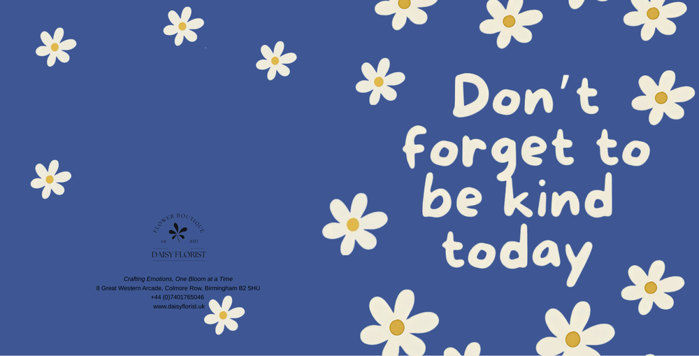 Inspirational / Encouragement / Positivity / Thinking of You / Friendship / Self Care “Be Kind Today” Greeting Card