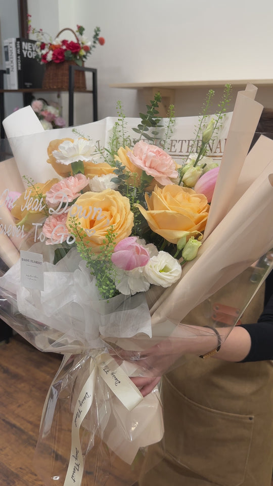 Fresh Flowers: Elegant Eternal Love Bouquet | Daisy Florist